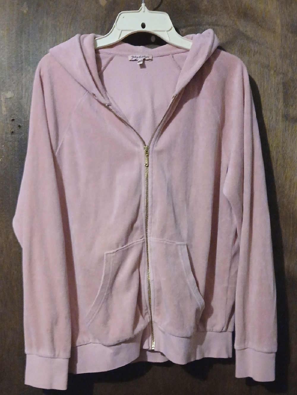 Juicy Couture Light Pink Velour Zip Hoodie
